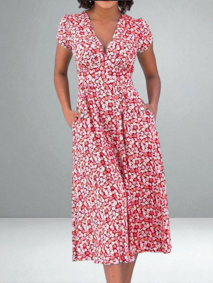 The Clara Floral Midi Dress