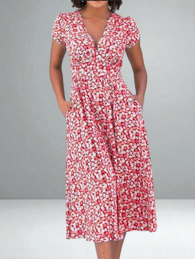 The Clara Floral Midi Dress