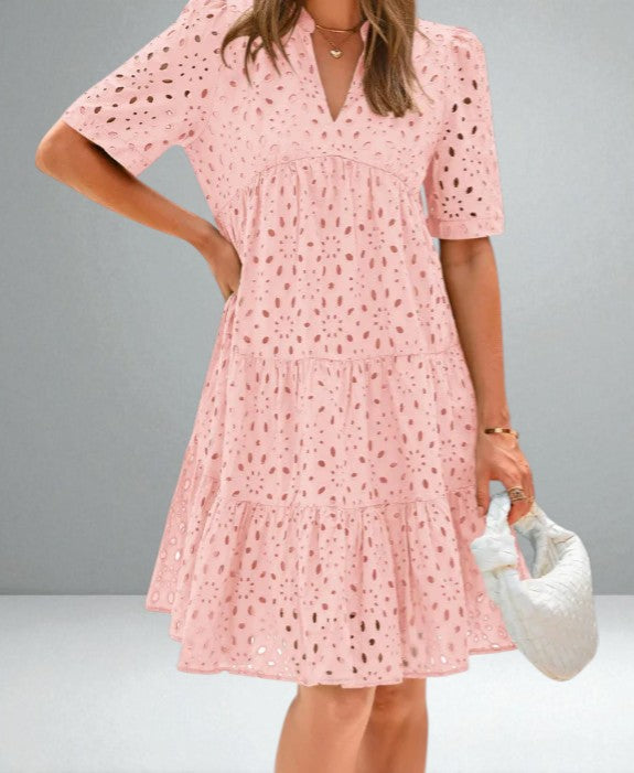 The Juliette Lace Ruffle Dress