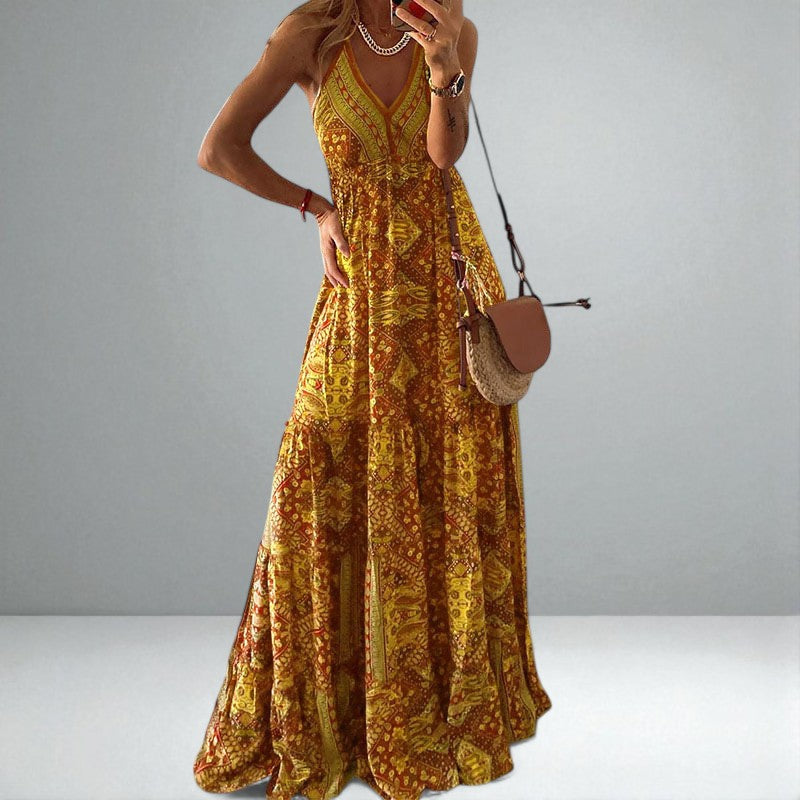 The Emara Boho Sleeveless Dress