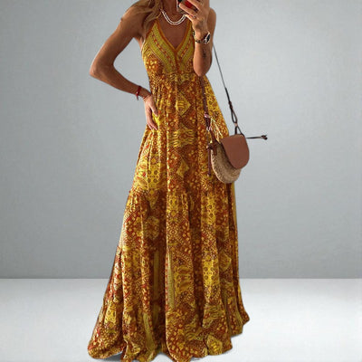 The Emara Boho Sleeveless Dress