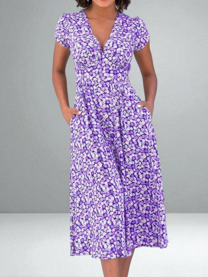 The Clara Floral Midi Dress