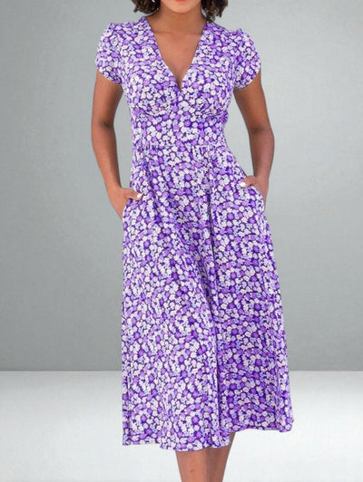 The Clara Floral Midi Dress