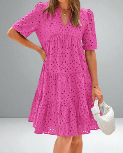 The Juliette Lace Ruffle Dress