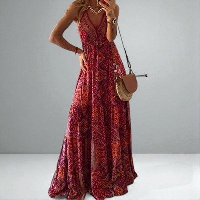 The Emara Boho Sleeveless Dress