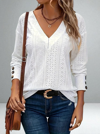 The Rivana Eyelet Top