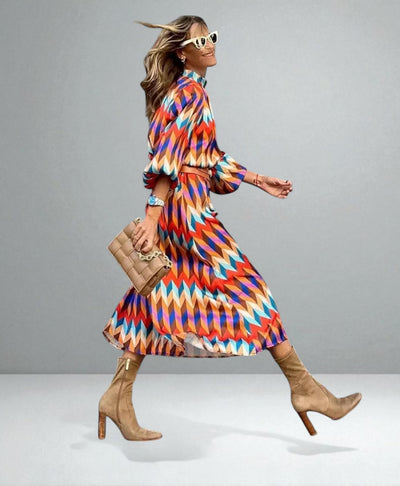 The Mari Geometric Dress