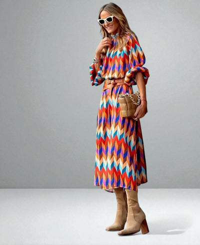 The Mari Geometric Dress