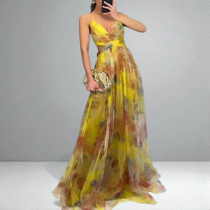 The Juliette Watercolor Maxi Dress
