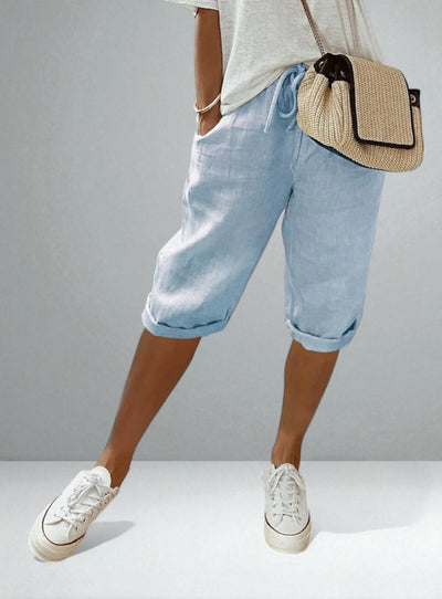 The Nerina Cotton-Linen Harem Pants