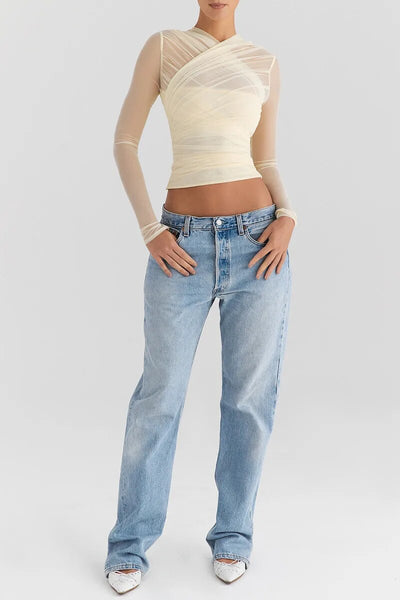 The Bella Mesh Party Top