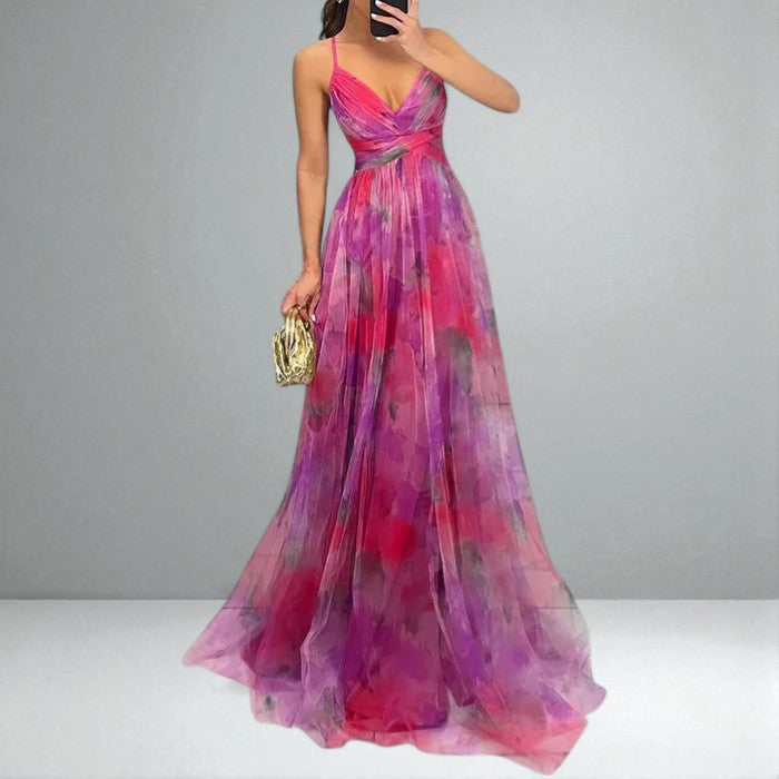 The Juliette Watercolor Maxi Dress