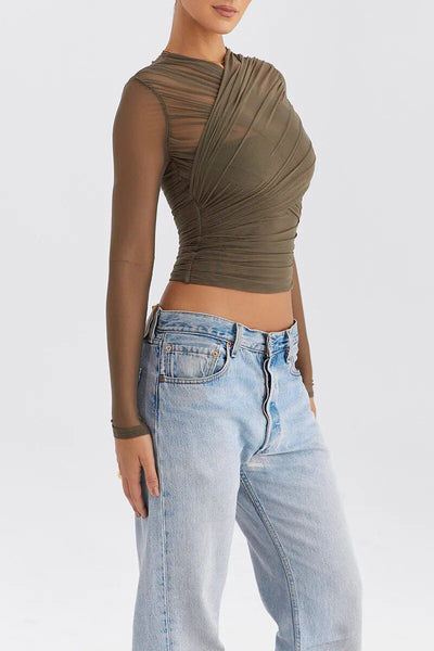 The Bella Mesh Party Top