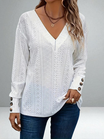 The Rivana Eyelet Top
