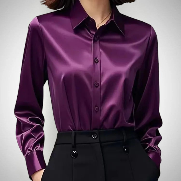 The Eliza Satin Blouse
