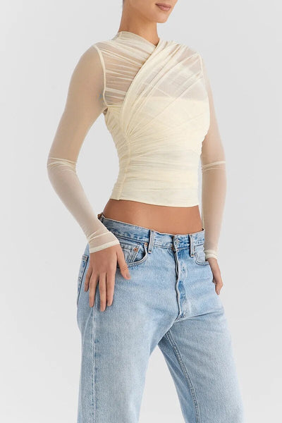 The Bella Mesh Party Top