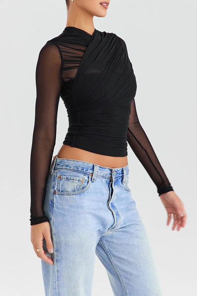 The Bella Mesh Party Top
