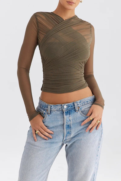 The Bella Mesh Party Top