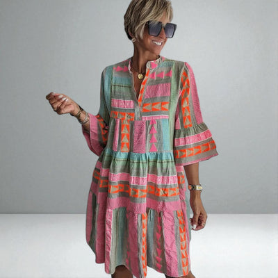The Calla Embroidered Mini Dress