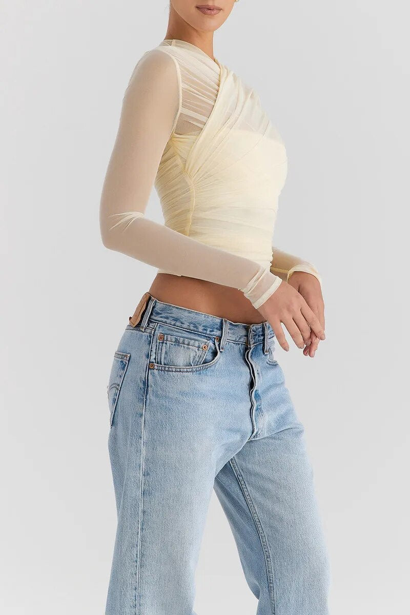 The Bella Mesh Party Top