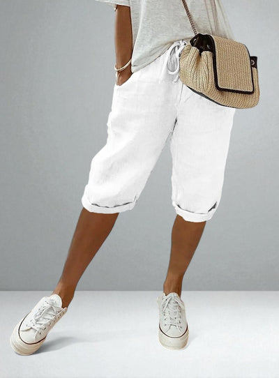 The Nerina Cotton-Linen Harem Pants