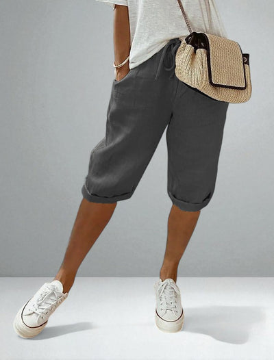 The Nerina Cotton-Linen Harem Pants