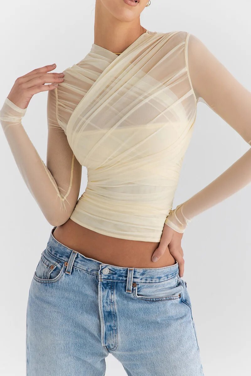 The Bella Mesh Party Top