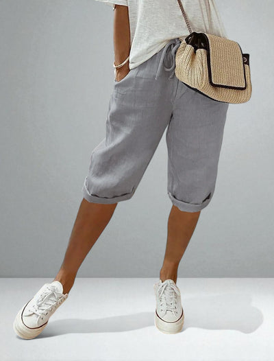 The Nerina Cotton-Linen Harem Pants