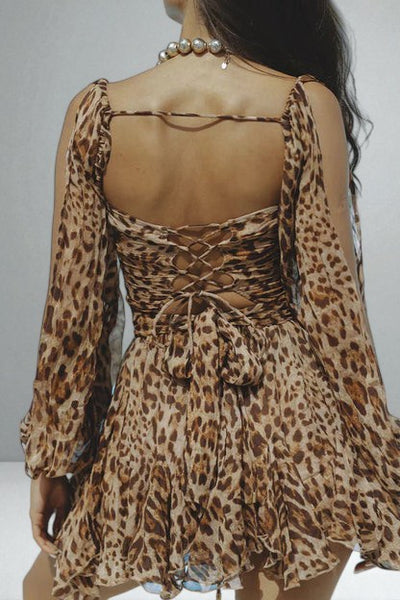 The Layla Balloon Sleeve Mini Dress