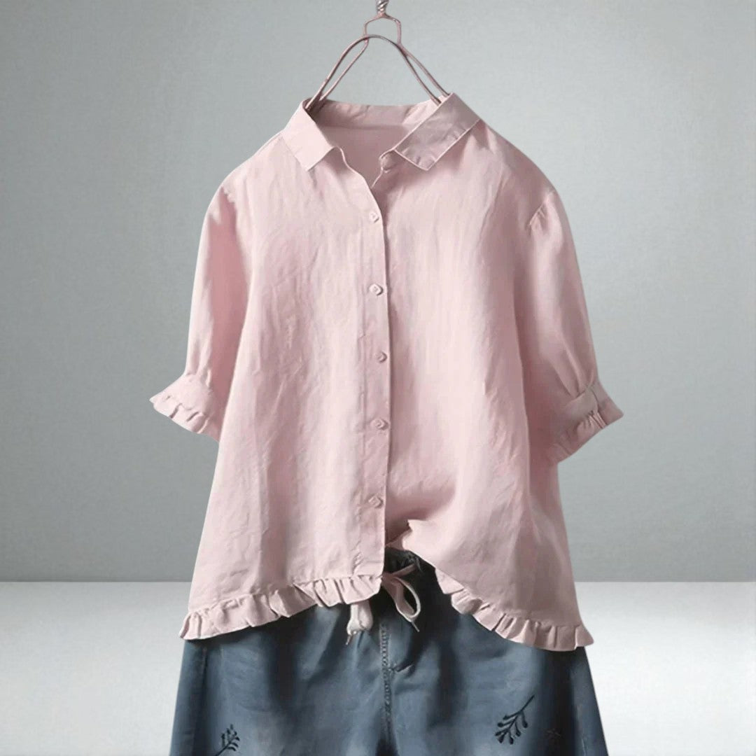 The Viera Pleated Blouse