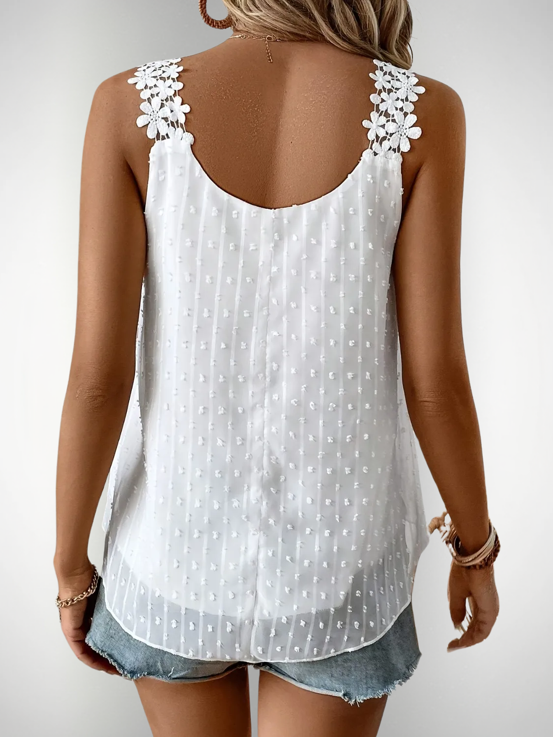 The Lily Swiss Dot Top