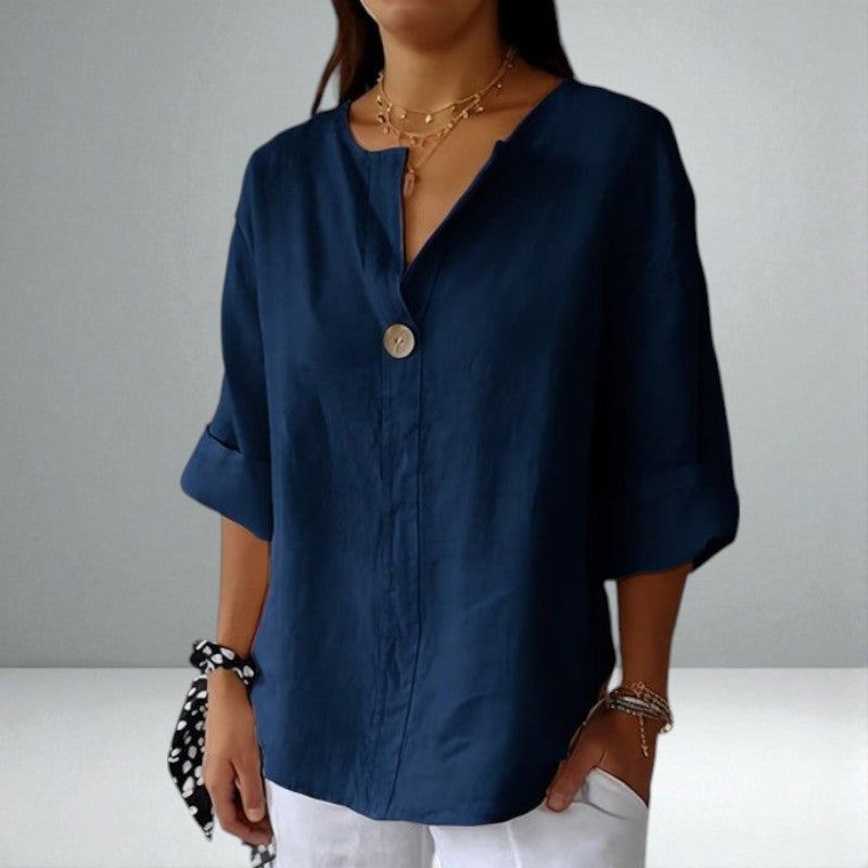 The Valentina Linen Blouse