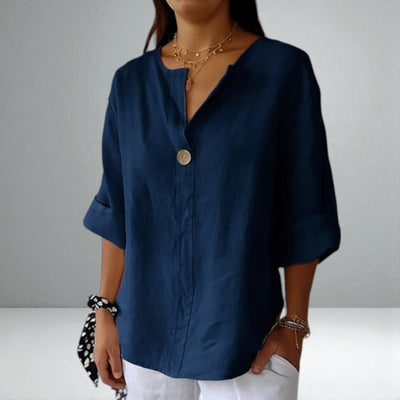 The Valentina Linen Blouse