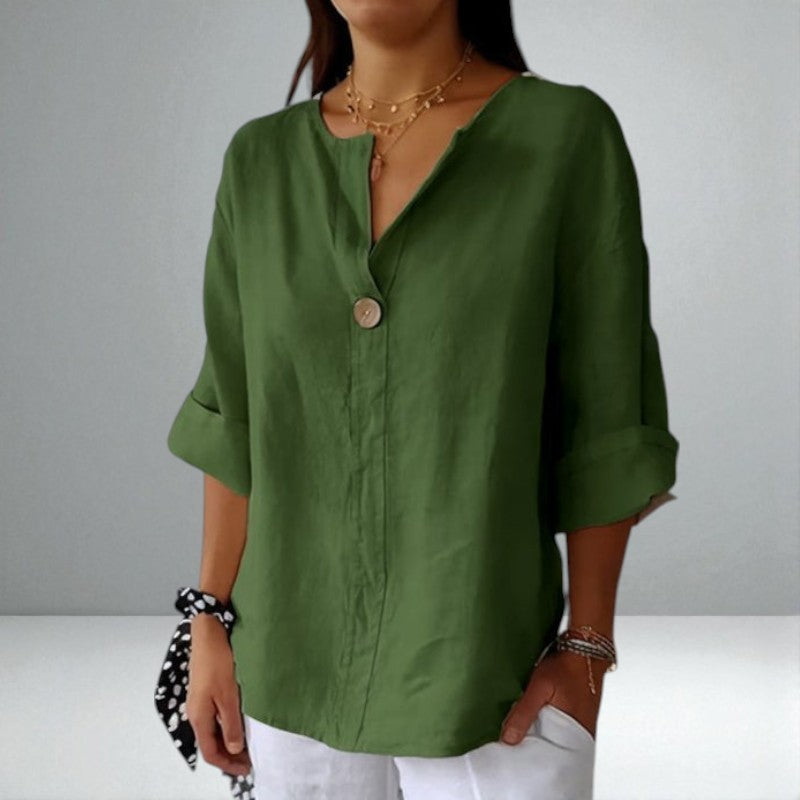 The Valentina Linen Blouse