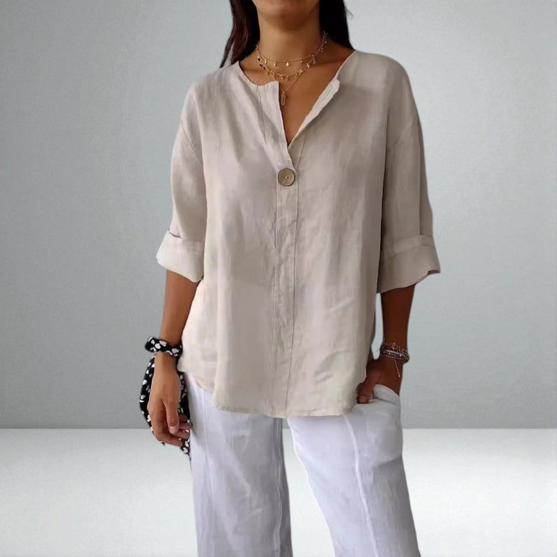 The Valentina Linen Blouse