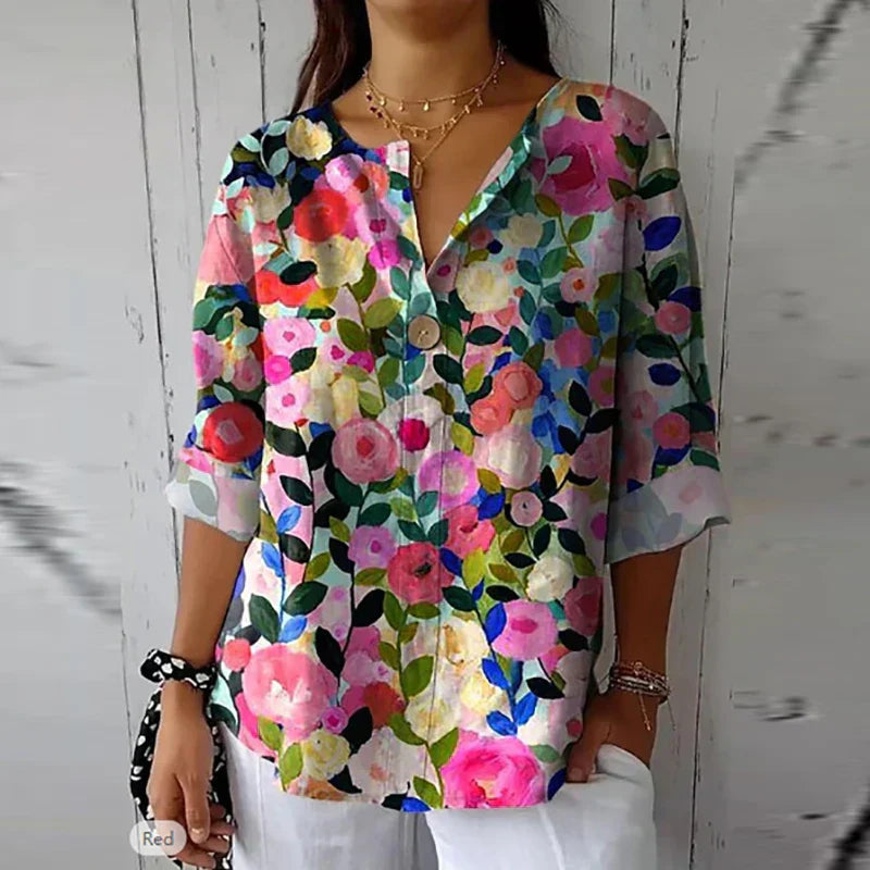 The Ava Floral Blouse