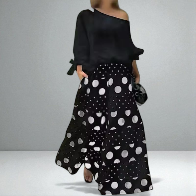 The Amara Polka Palazzo Set