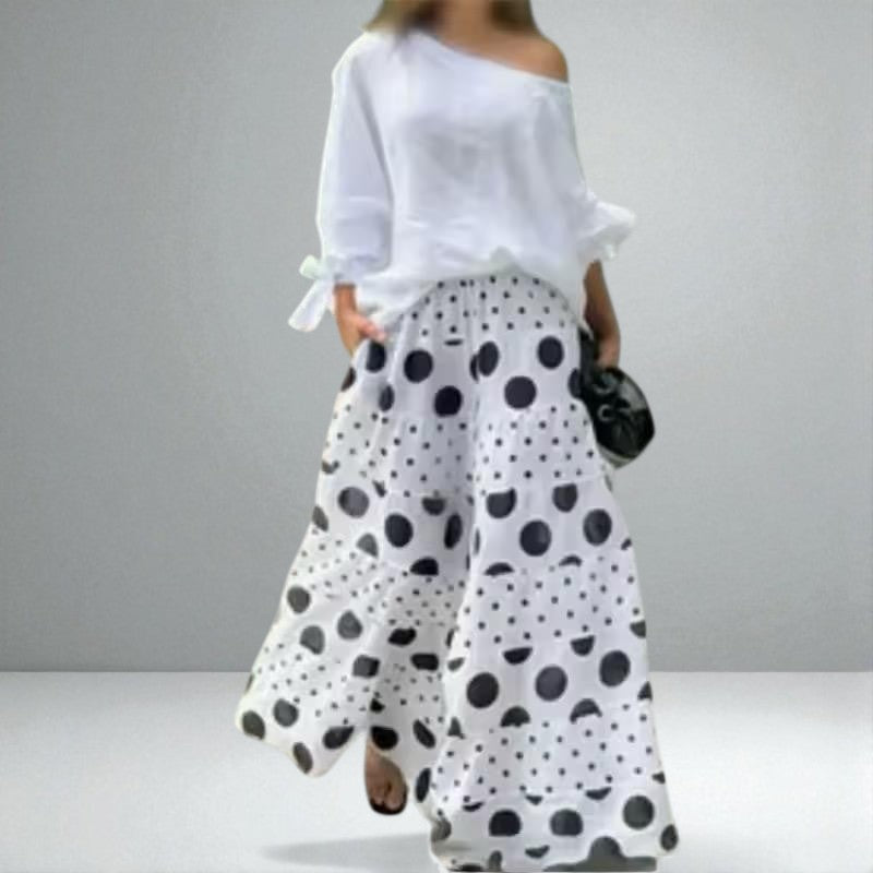 The Amara Polka Palazzo Set