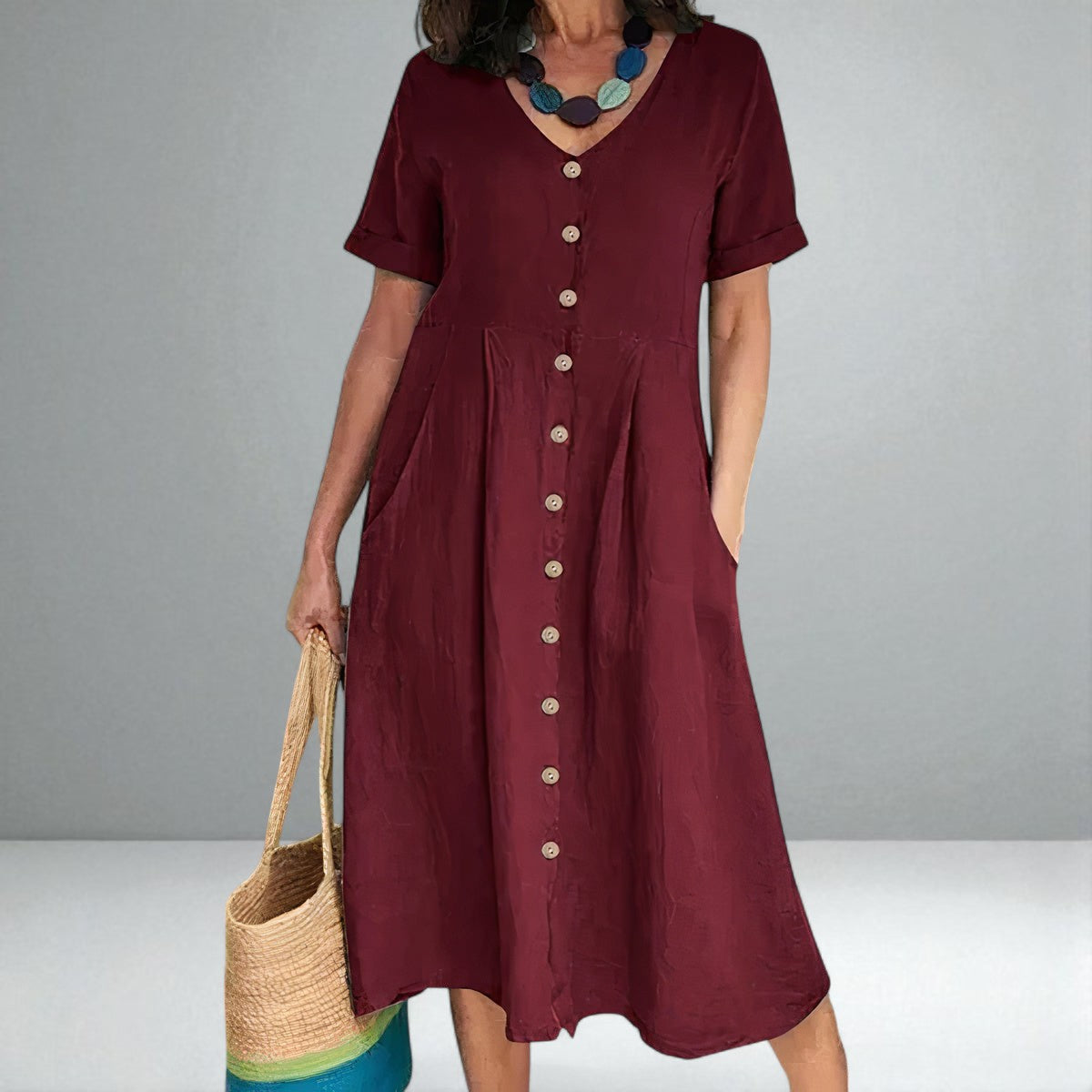 The Yasmin Buttoned Dress