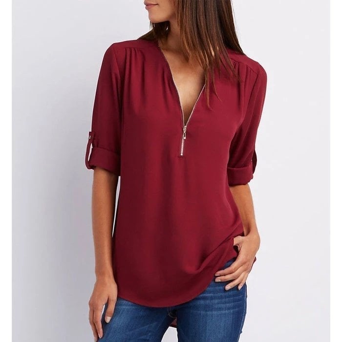 The Lizzy Zippered Top