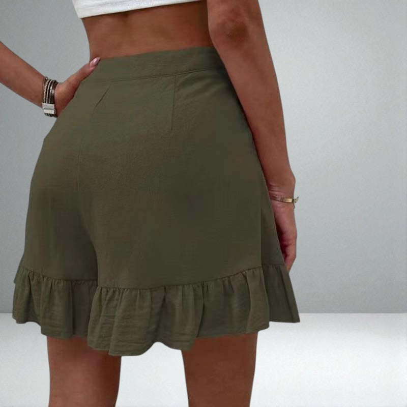 The Kissha Ruffle Hem Shorts