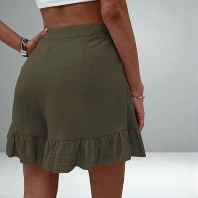 The Kissha Ruffle Hem Shorts