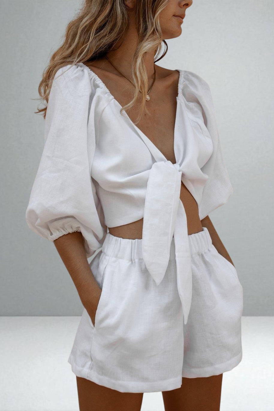 The Almira Tie-Front Two-Piece Set