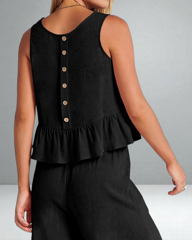 The Roxanne Ruffled Set