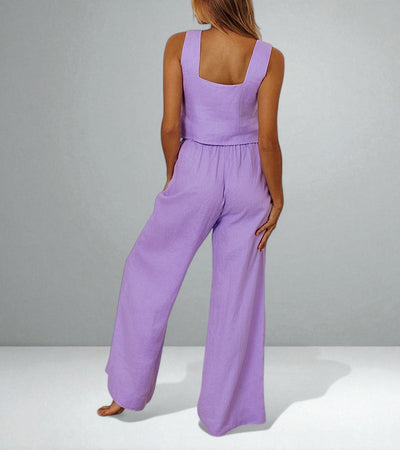 The Megan Top and Wide-Leg Pants Set