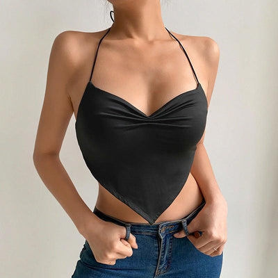 The Bella Ruched Halter Top