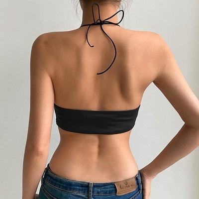 The Bella Ruched Halter Top
