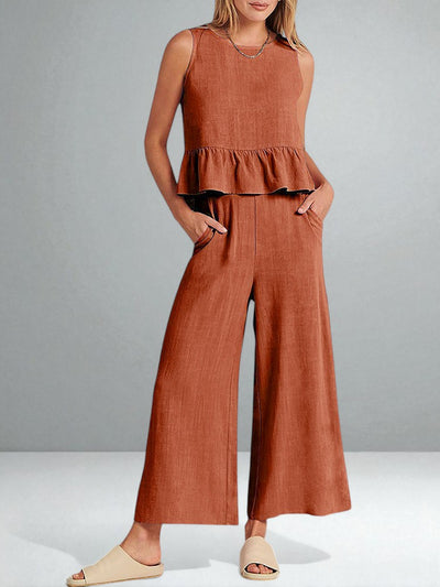 The Roxanne Ruffled Set