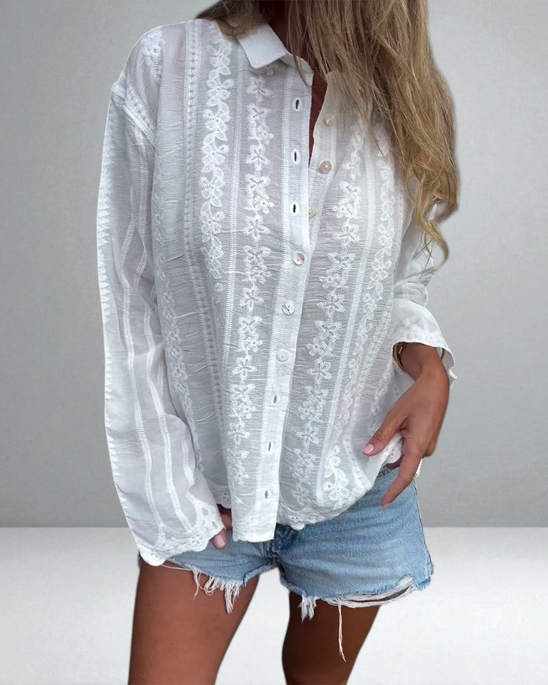 The Kathlyn Button-Up Polo Shirt