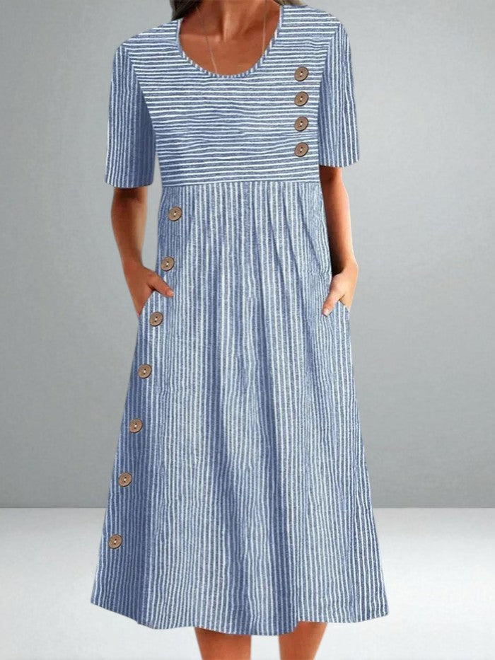 The Eliza Button Summer Dress
